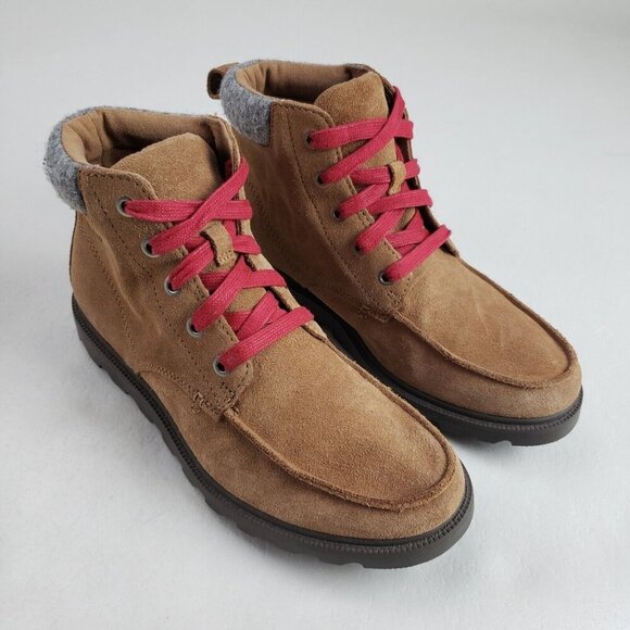 Sorel Madson Suede Waterproof Boot Womens 6 (Youth 5) Brown Ankle Hiking Lace Up - Picture 1 of 12